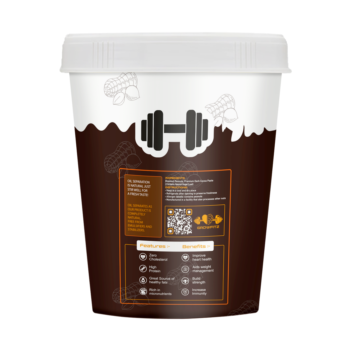 Chocolate Crunchy Peanut Butter | 24 Gram Protein | 400gm