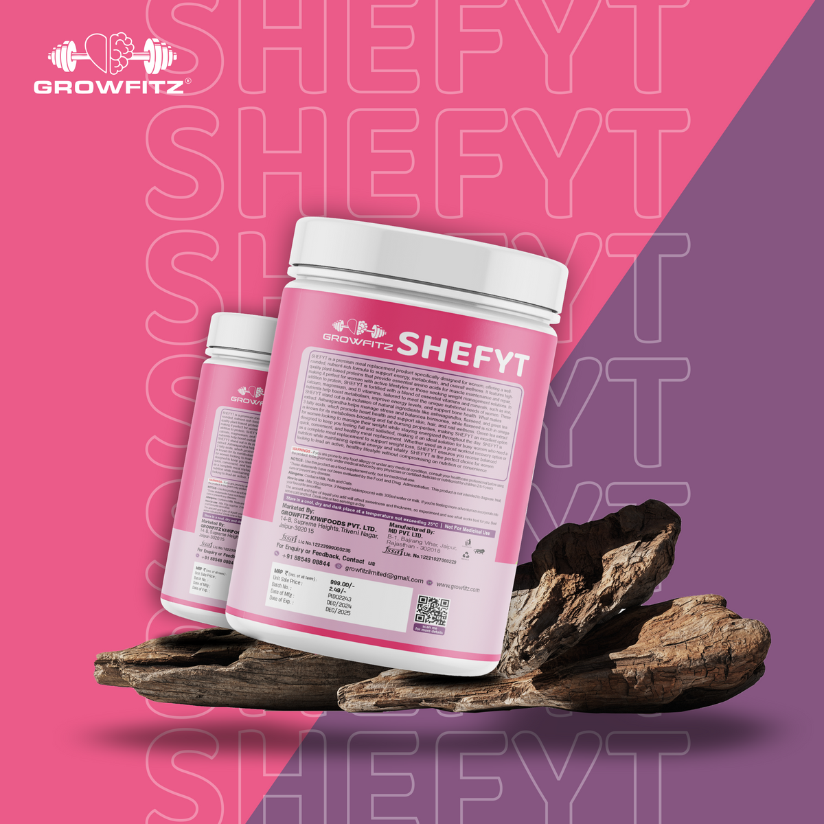 SheFit | Plant Protein | Chocolate Flavor |  Nutritional Meal for Women | 400gm