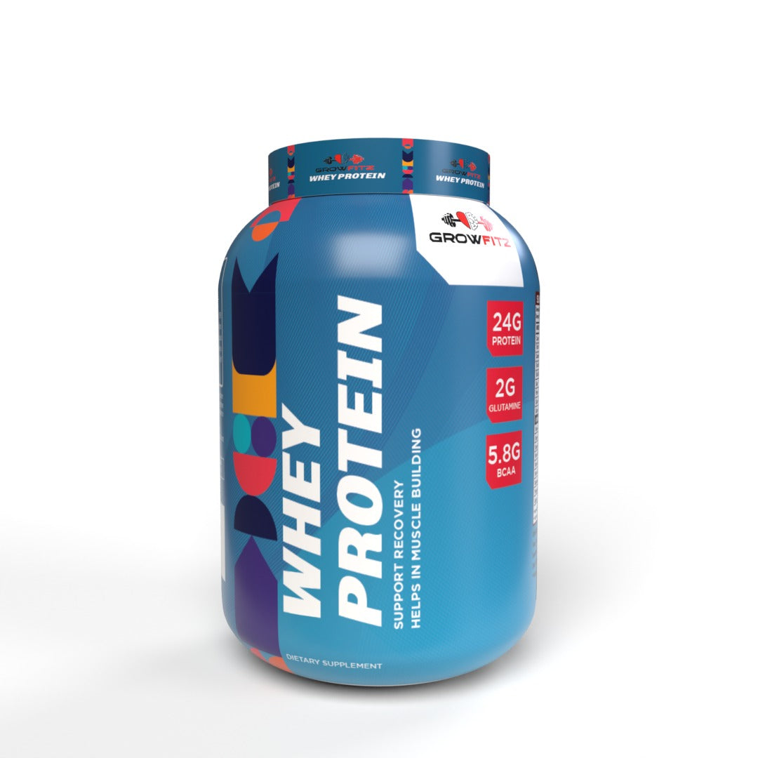 Growfitz Whey Protein: High Quality Protein, Zero Sugar,Quality Muscle Gain formula