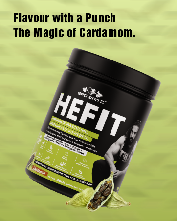 Hefit | Plant Protein | Cardamom Flavor | 400gm