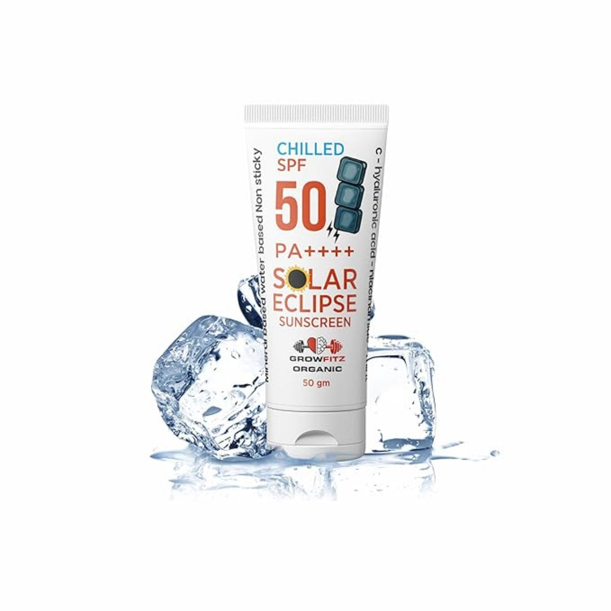 Solar Eclipse Sunscreen Spf 50 Pa++++ | For All Skin Type With Hyaluronic Acid,Vitamin C,Niacinamide & Mint | Unisex | 50G