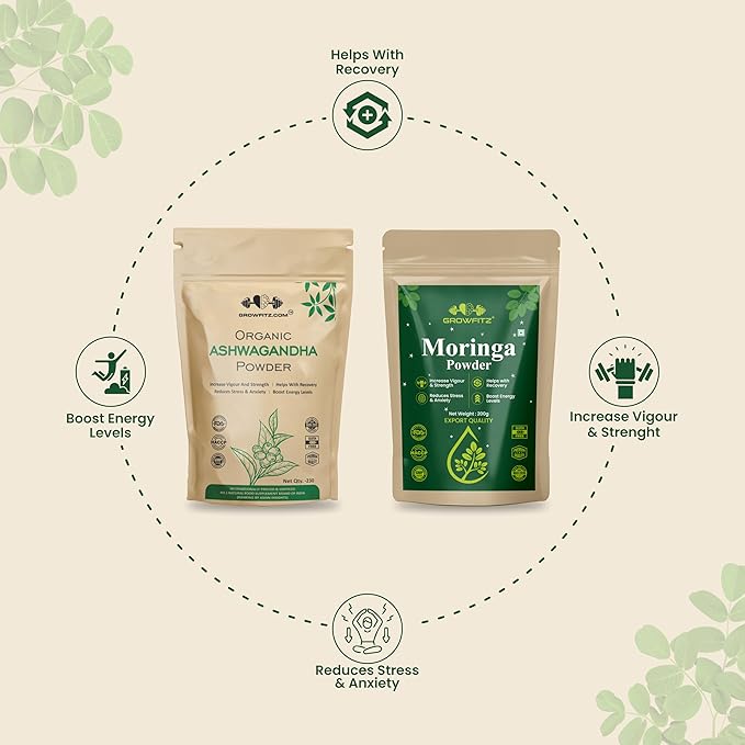 Ashwagandha & Moringa Powder | Herbal Combo | 430g