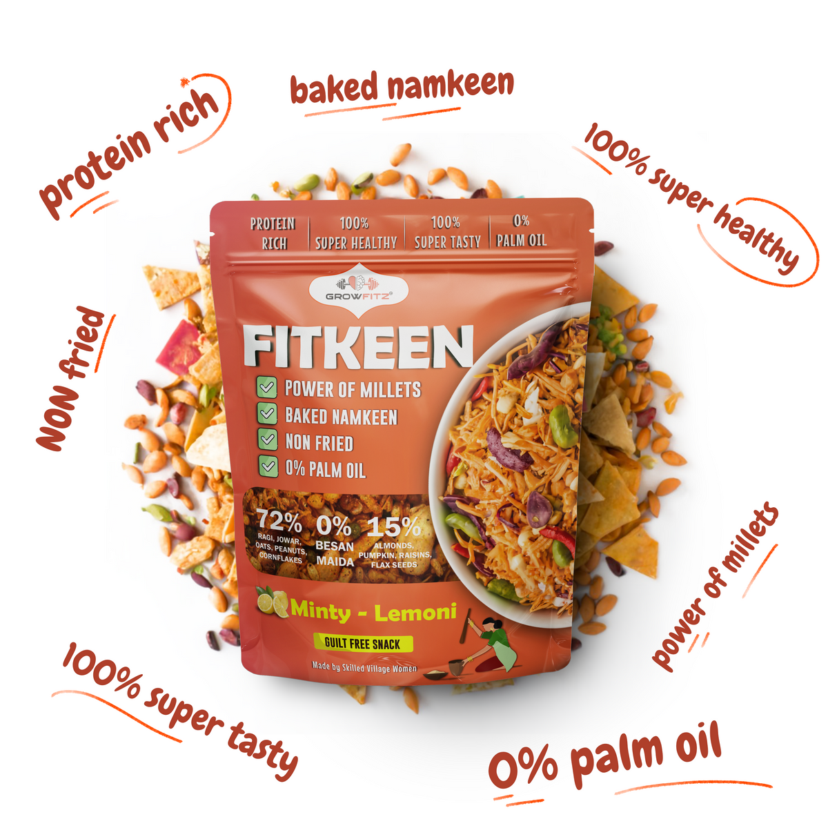 Fitkeen | Baked Namkeen | 200g
