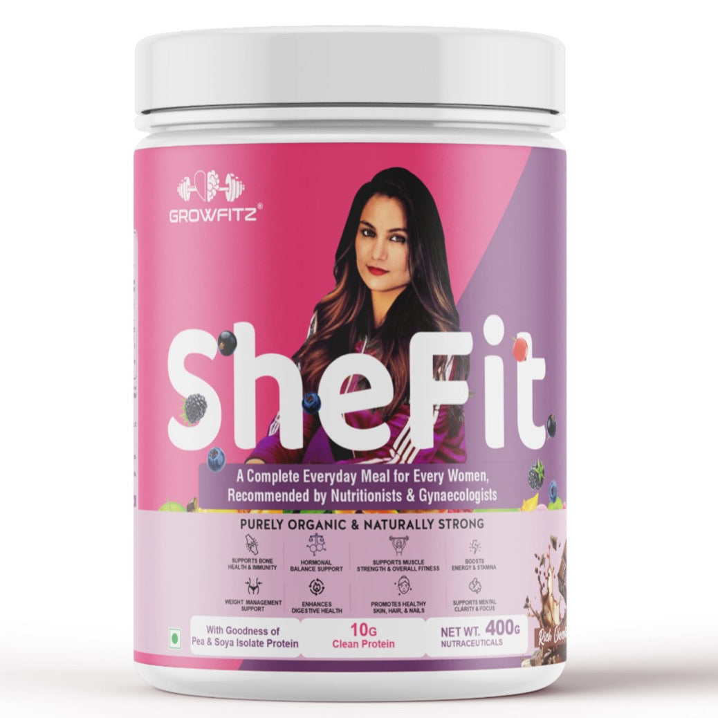 SheFit | Plant Protein | Chocolate Flavor |  Nutritional Meal for Women | 400gm