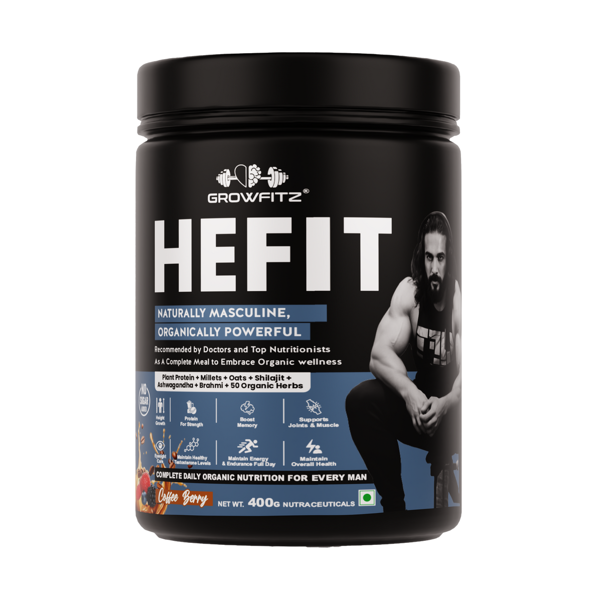 Hefit | Plant Protein | Mystic Coffee Berry | 400gm