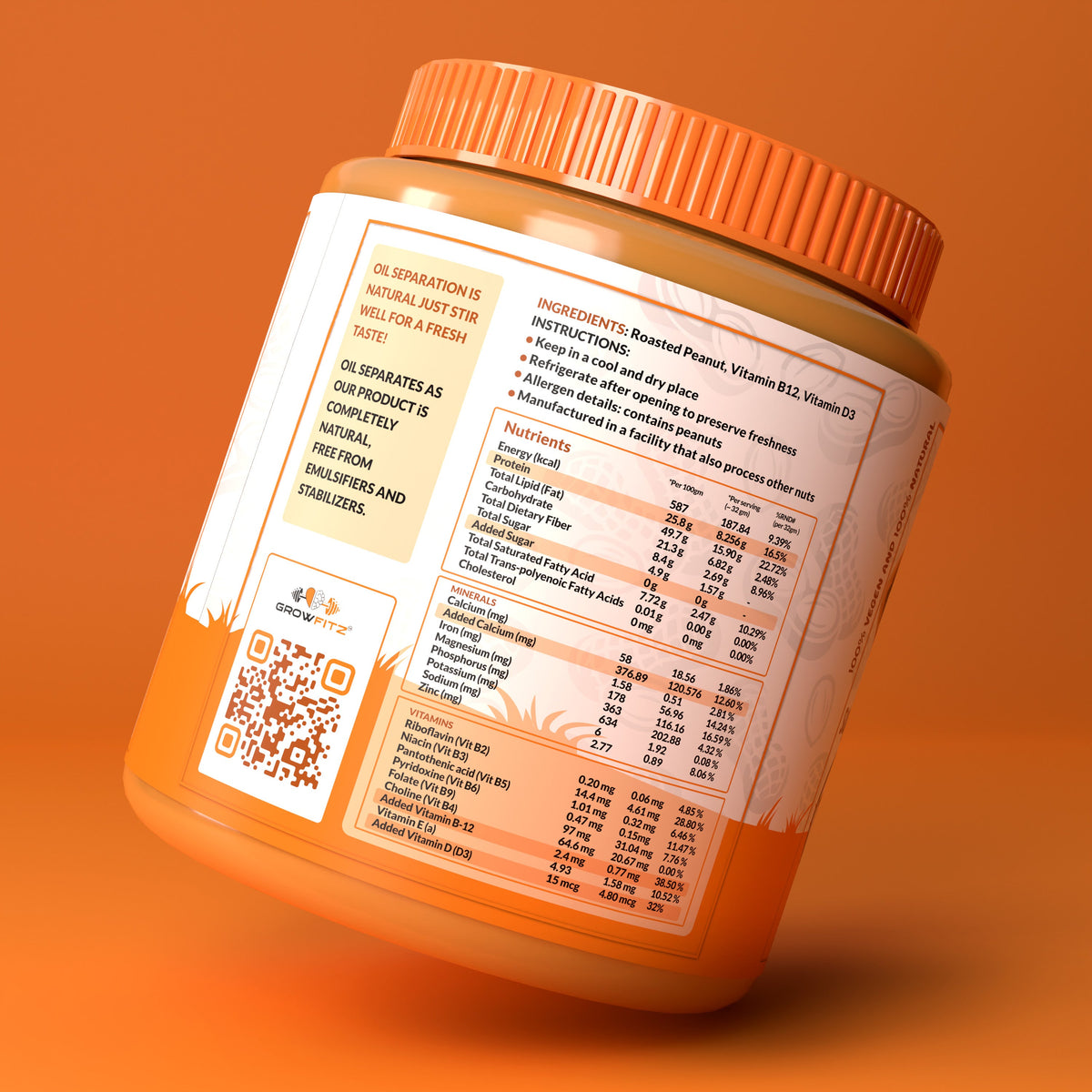 Natural Smooth Peanut Butter | 26g Protein | 800g