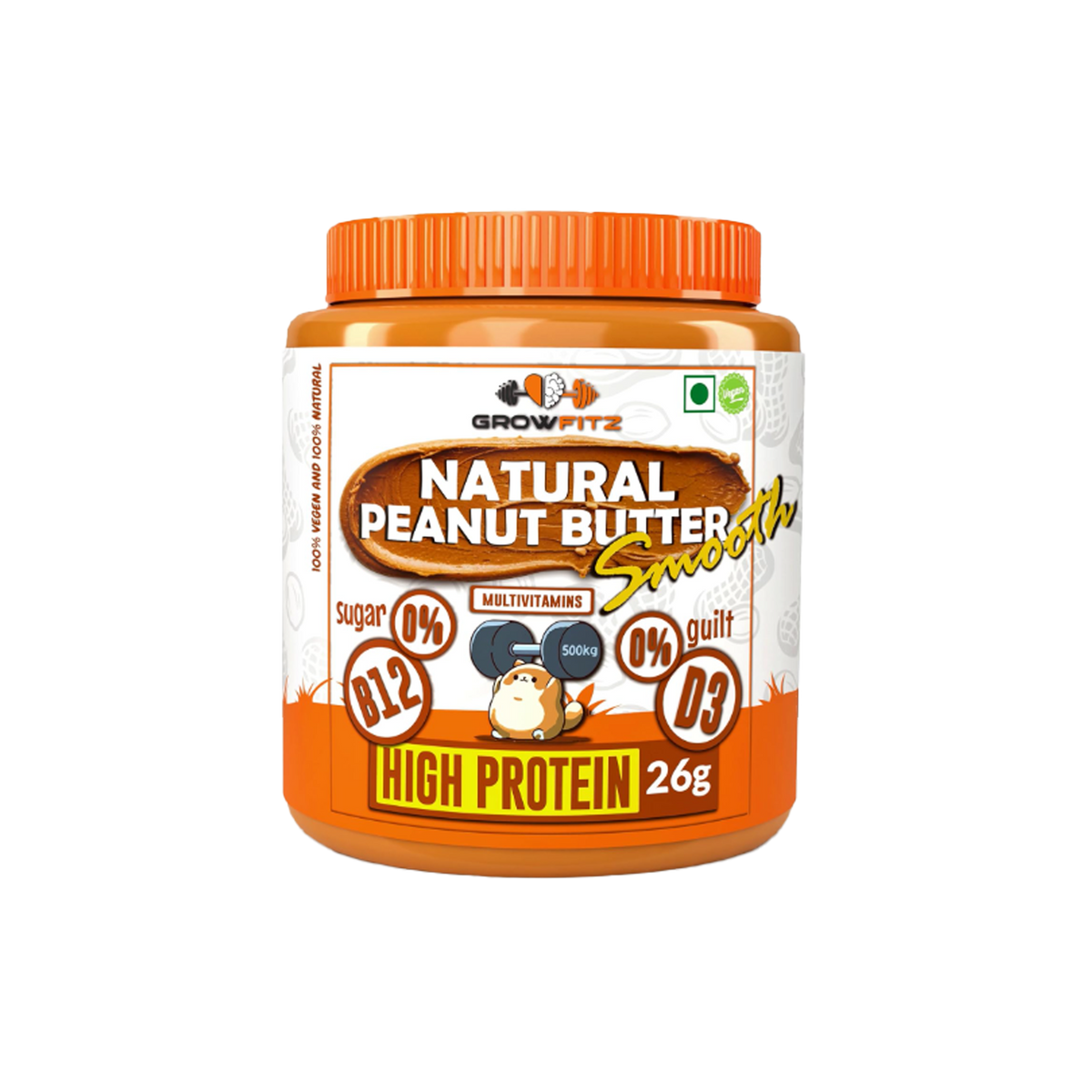 Natural Smooth Peanut Butter | 26g Protein | 800g